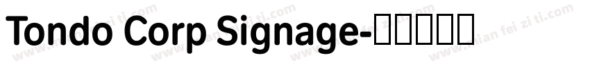 Tondo Corp Signage字体转换